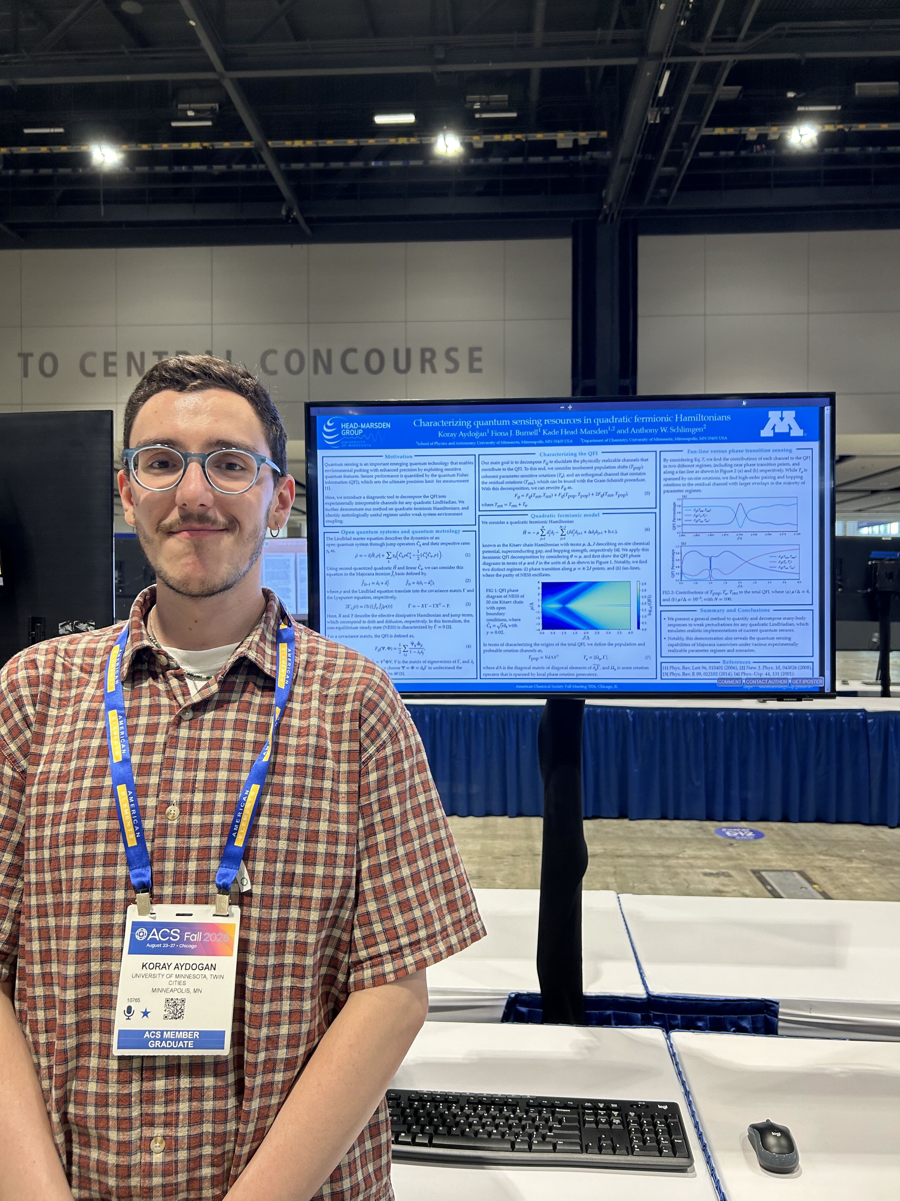 Koray's poster at ACS