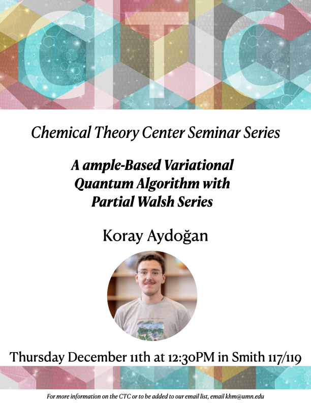 Flyer for Aydogan CTC seminar